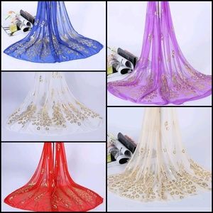 Golden peacock scarf/shawl/wrap various colors